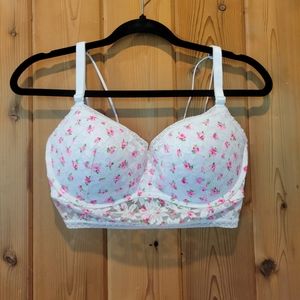 NWT Small DD floral lace push-up bra